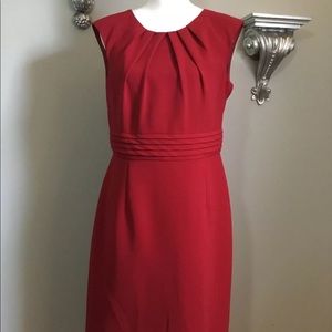 TAHARI - ARTHUR S. LEVINE Red Sleeveless Dress 10
